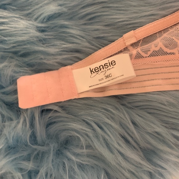 NWT Kenzie Blush Pink Padded Pushup Bra Removable Straps 36C - Picture 6 of 6